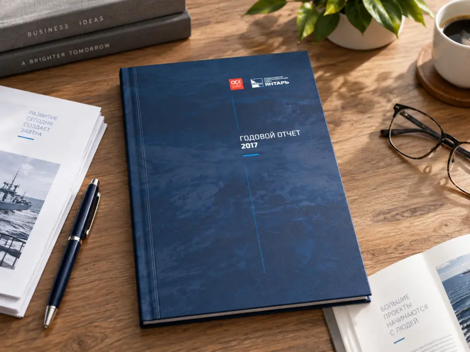 Корпоративная книга в твёрдом переплёте