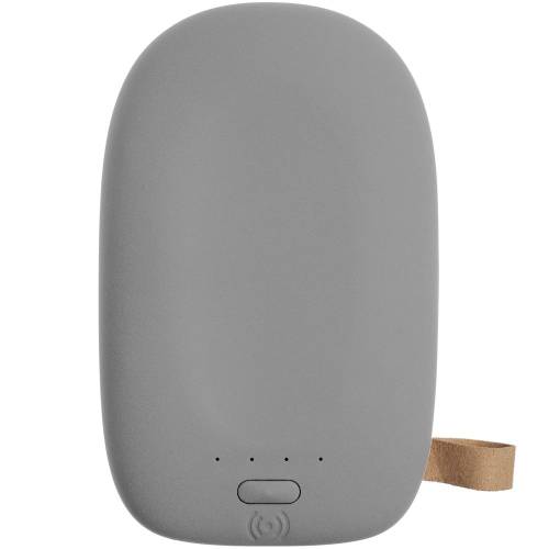 Аккумулятор с беспроводной зарядкой Pebble Wireless 9000 мАч, серый фото 4