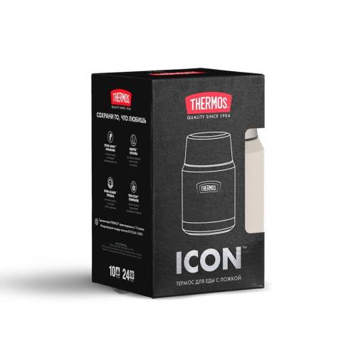 Термос для еды Icon 470, бежевый фото 11 Термос для еды Icon 470, бежевый фото 11