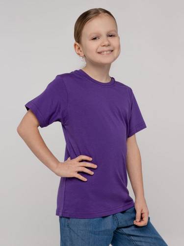 Футболка детская T-Bolka Kids, фиолетовая фото 7