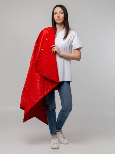 Плед-пончо для пикника SnapCoat, красный фото 7