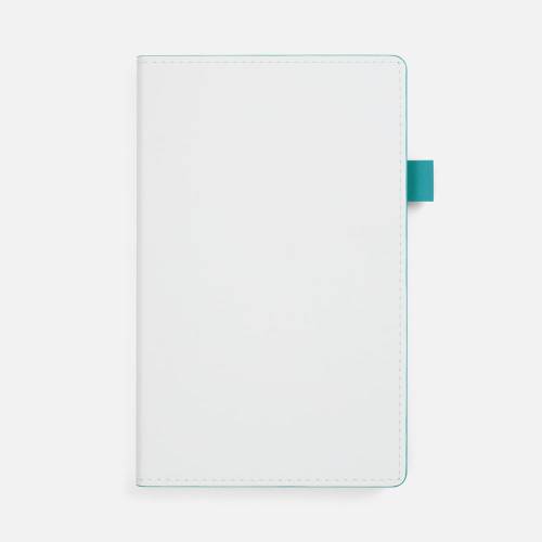 Ежедневник White Shall, недатированный, бело-бирюзовый фото 2 Ежедневник White Shall, недатированный, бело-бирюзовый фото 2