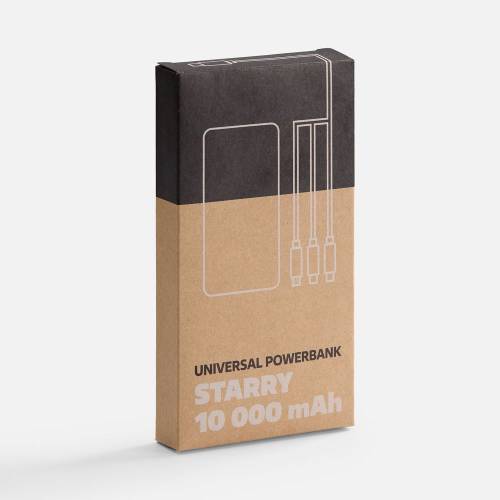 Аккумулятор Uniscend Starry с подсветкой, 10000 мАч, черный фото 9