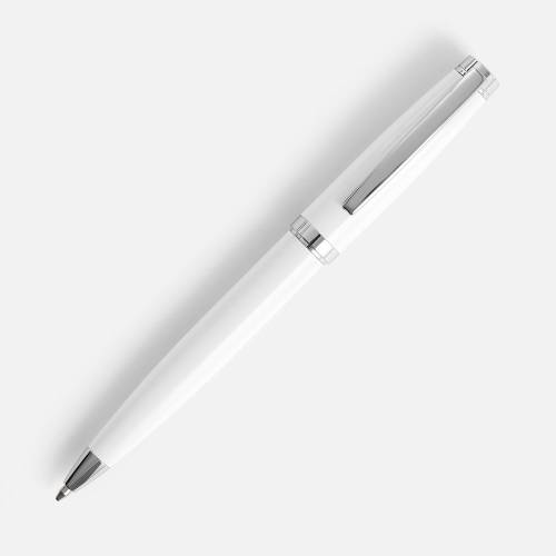 Ручка шариковая Letra Chrome, глянцевая, белая фото 3 Ручка шариковая Letra Chrome, глянцевая, белая фото 3