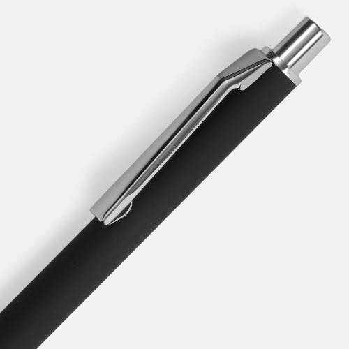 Ручка шариковая Lobby Soft Touch Chrome, черная фото 4 Ручка шариковая Lobby Soft Touch Chrome, черная фото 4