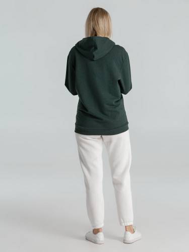 Толстовка с капюшоном унисекс Hoodie, темно-зеленый меланж фото 10 Толстовка с капюшоном унисекс Hoodie, темно-зеленый меланж фото 10