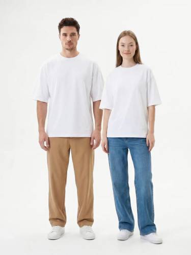 Футболка Oversize Premium 210, белая фото 9