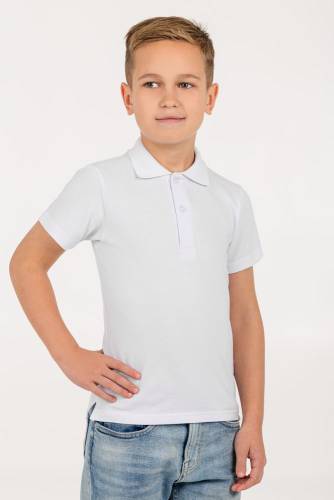 Рубашка поло детская Virma Kids, белая фото 5 Рубашка поло детская Virma Kids, белая фото 5