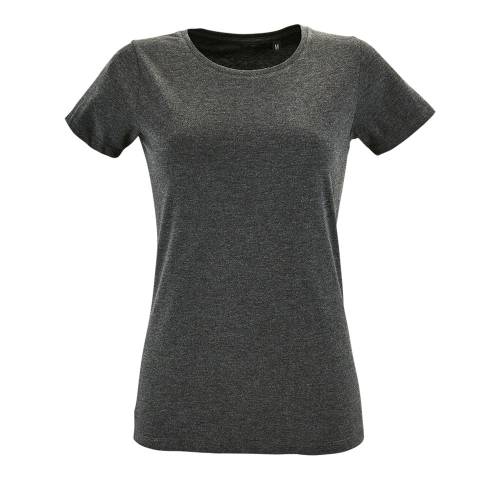 Футболка женская Regent Fit Women, черный меланж фото 2 Футболка женская Regent Fit Women, черный меланж фото 2