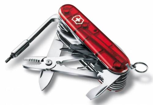 Офицерский нож CyberTool L, полупрозрачный красный фото 4 Офицерский нож CyberTool L, полупрозрачный красный фото 4