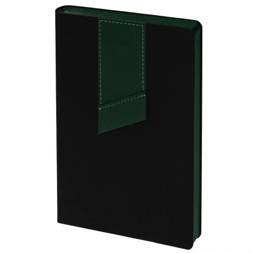 Ежедневник Bookmark, недатированный, черный с зеленым фото 2 Ежедневник Bookmark, недатированный, черный с зеленым фото 2