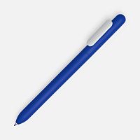 Ручка шариковая Swiper Soft Touch, синяя с белым