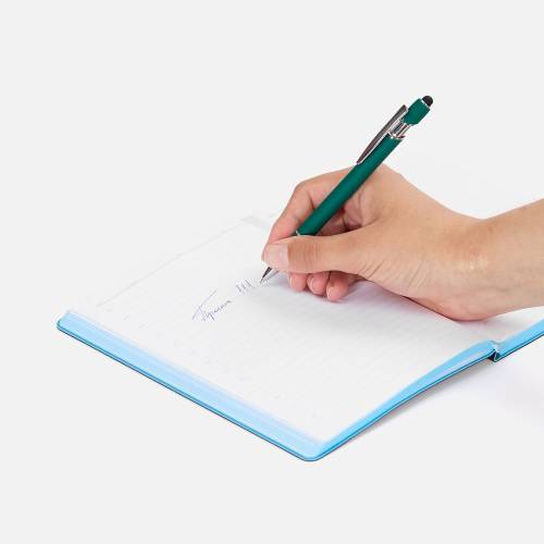 Ручка шариковая Pointer Soft Touch со стилусом, зеленая фото 5 Ручка шариковая Pointer Soft Touch со стилусом, зеленая фото 5