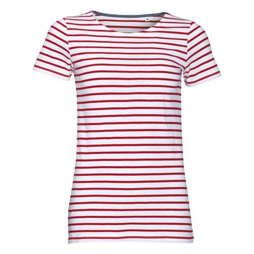 Футболка Miles Women белая с красным фото 2 Футболка Miles Women белая с красным фото 2