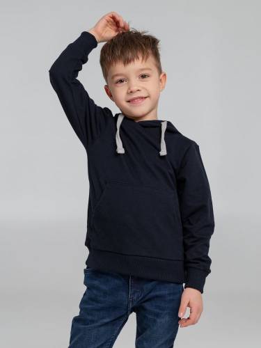 Толстовка с капюшоном детская Kirenga Kids, темно-синяя фото 7 Толстовка с капюшоном детская Kirenga Kids, темно-синяя фото 7