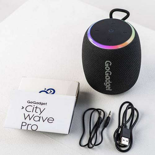 Водонепроницаемая колонка с подсветкой CityWave Pro, черная фото 4