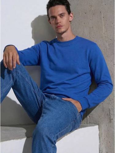 Свитшот Basic, синий фото 3