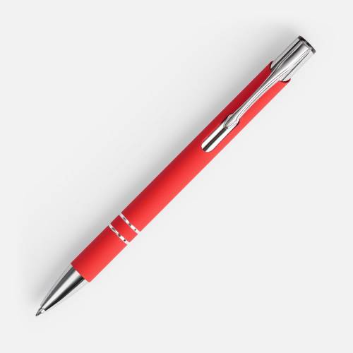 Ручка шариковая Keskus Soft Touch, красная фото 3 Ручка шариковая Keskus Soft Touch, красная фото 3