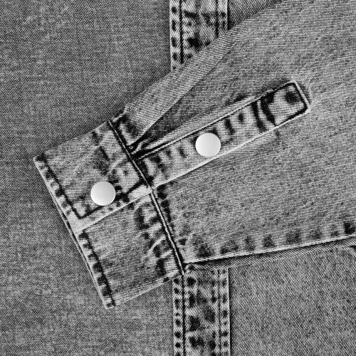 Куртка джинсовая O3, серая фото 9