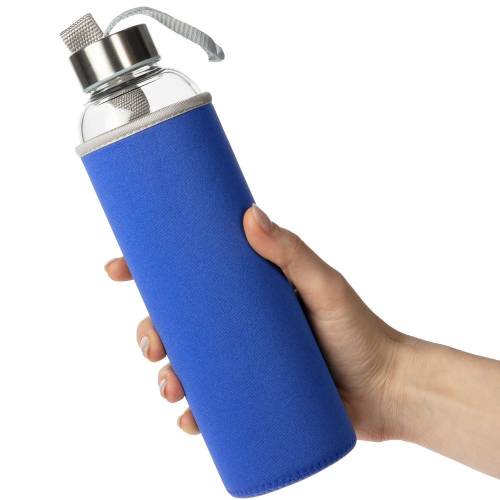 Бутылка для воды Sleeve Ace, синяя фото 5