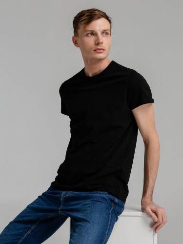 Футболка мужская Regent Fit 150, черная фото 7 Футболка мужская Regent Fit 150, черная фото 7