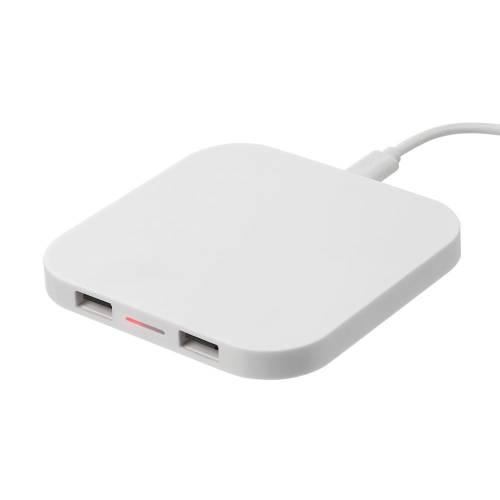 Беспроводное зарядное устройство Interra Plus, белое фото 9