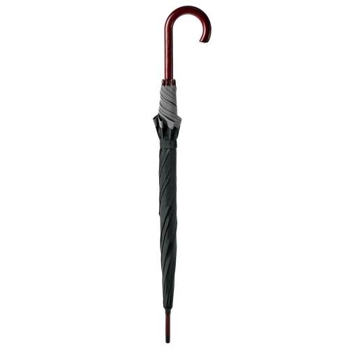 УЦЕНКА! Зонт-трость светоотражающий Reflect, черный фото 7 УЦЕНКА! Зонт-трость светоотражающий Reflect, черный фото 7