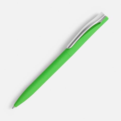Ручка шариковая Pin Soft Touch, зеленая фото 2