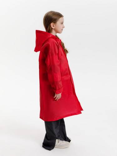 Дождевик детский RainDrop Kids, красный фото 11