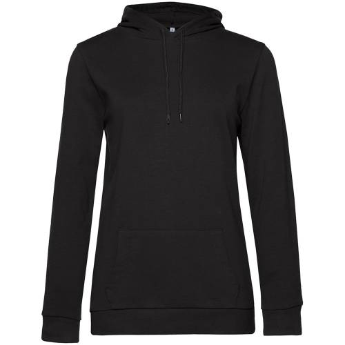 Толстовка с капюшоном женская Hoodie, черная фото 2