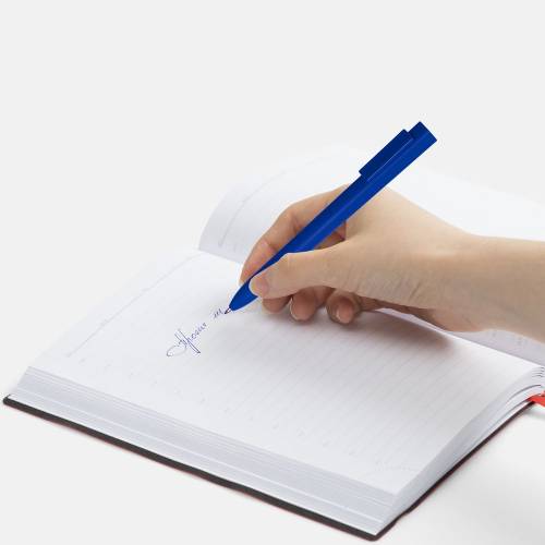 Ручка шариковая Swiper SQ Soft Touch, синяя фото 5