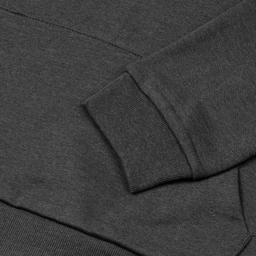 Толстовка с капюшоном унисекс Hoodie, серый меланж (антрацит) фото 5 Толстовка с капюшоном унисекс Hoodie, серый меланж (антрацит) фото 5
