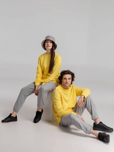Свитшот унисекс BNC Inspire (Organic), желтый фото 14
