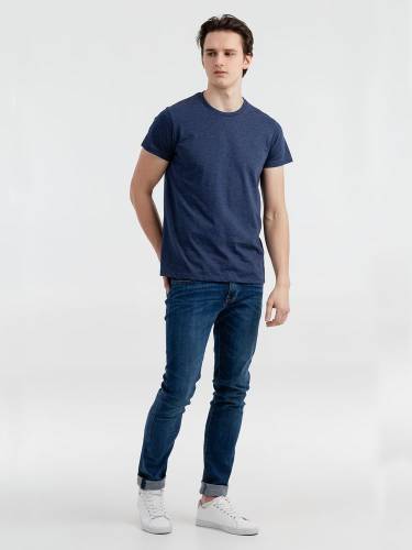 Футболка мужская Regent Fit 150, синий меланж фото 5 Футболка мужская Regent Fit 150, синий меланж фото 5