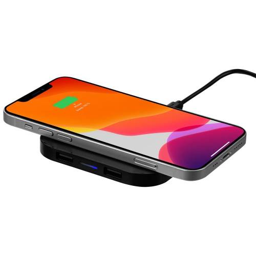 Беспроводное зарядное устройство Interra Plus, черное фото 10