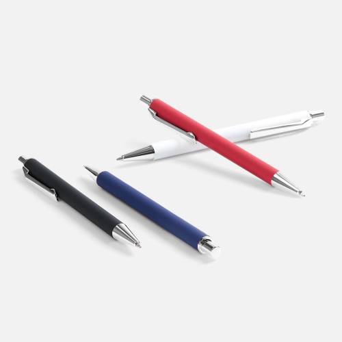 Ручка шариковая Lobby Soft Touch Chrome, синяя фото 6