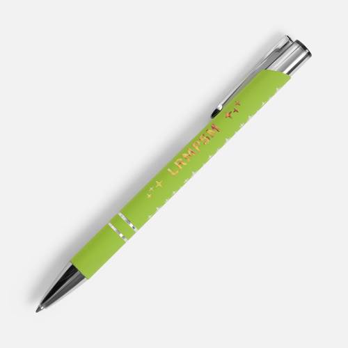 Ручка шариковая Keskus Soft Touch, зеленое яблоко фото 7
