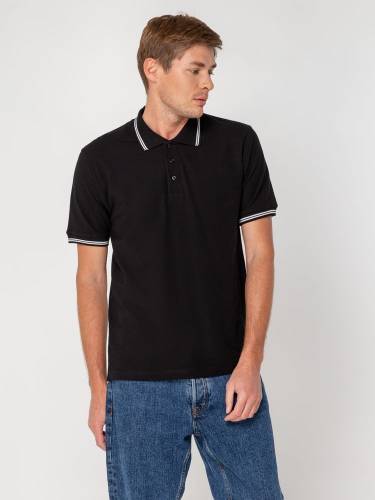 Рубашка поло Virma Stripes, черная фото 7 Рубашка поло Virma Stripes, черная фото 7