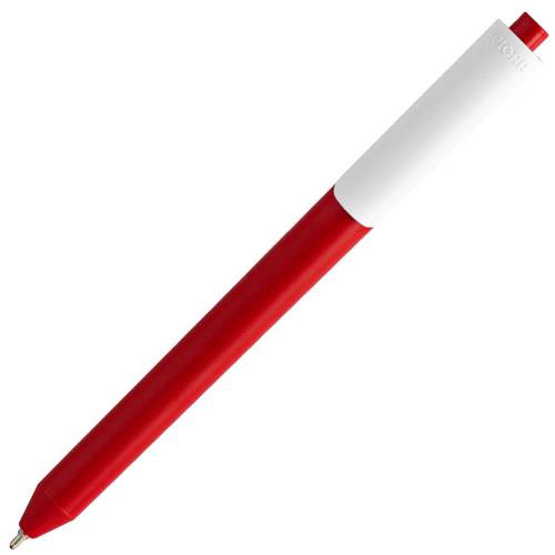 Ручка шариковая Pigra P03 Mat, красная с белым фото 3 Ручка шариковая Pigra P03 Mat, красная с белым фото 3