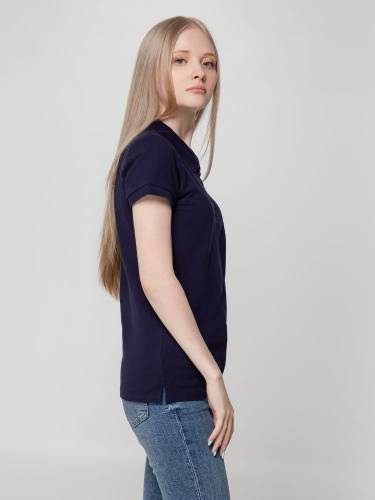 Рубашка поло женская Virma Lady, темно-синяя фото 7 Рубашка поло женская Virma Lady, темно-синяя фото 7