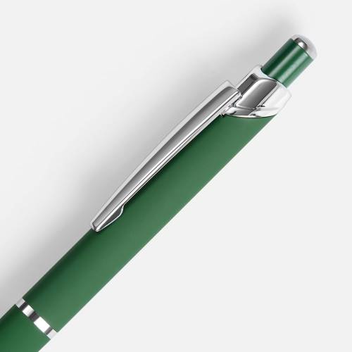 Ручка шариковая Chromos Soft Touch, зеленая фото 4 Ручка шариковая Chromos Soft Touch, зеленая фото 4
