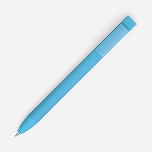 Ручка шариковая Swiper SQ Soft Touch, голубая фото 3