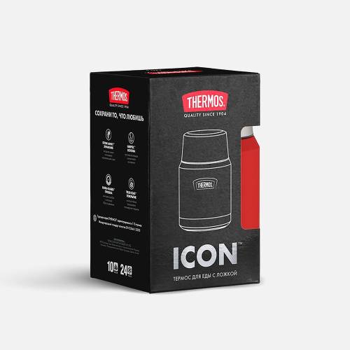 Термос для еды Icon 470, красный фото 9 Термос для еды Icon 470, красный фото 9