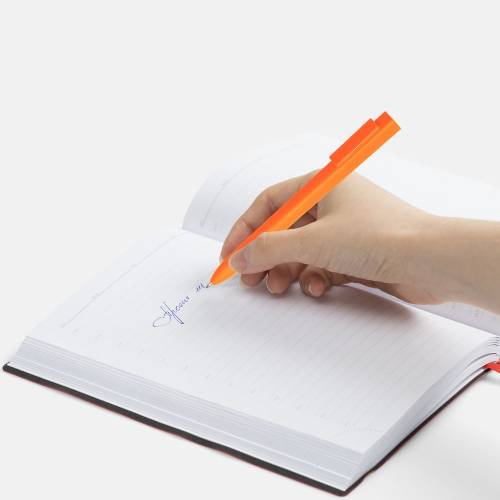 Ручка шариковая Swiper SQ Soft Touch, оранжевая фото 5