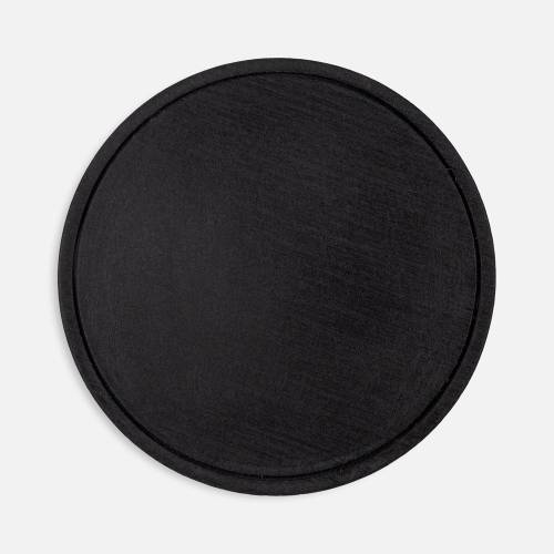 Лейбл из ПВХ Dzeta Round, L, черный