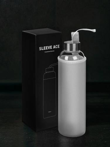 Бутылка для воды Sleeve Ace, серая фото 9