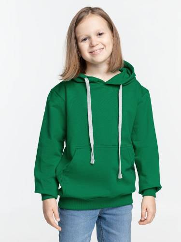 Толстовка с капюшоном детская Kirenga Kids, зеленая фото 7 Толстовка с капюшоном детская Kirenga Kids, зеленая фото 7
