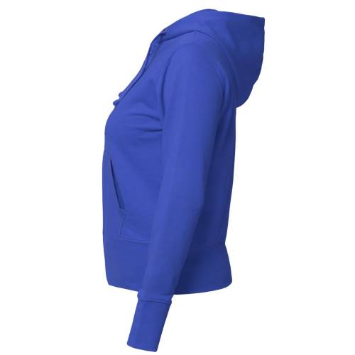 Толстовка женская Hooded Full Zip ярко-синяя фото 3 Толстовка женская Hooded Full Zip ярко-синяя фото 3