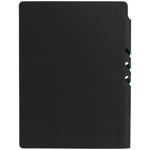 Ежедневник Flexpen Black, недатированный, черный с бирюзовым фото 6
