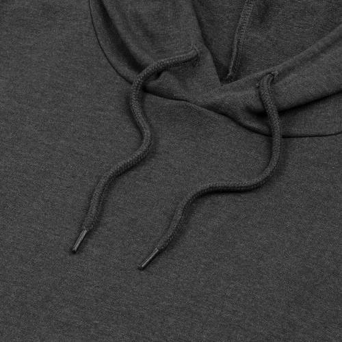 Толстовка с капюшоном унисекс Hoodie, серый меланж (антрацит) фото 4 Толстовка с капюшоном унисекс Hoodie, серый меланж (антрацит) фото 4